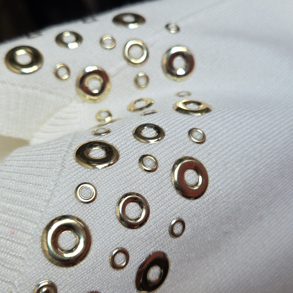 NWT! Ruby Rd Gold Rivet Sweater - Picture 11 of 11
